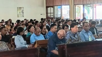 Peresmian lonceng gereja GKI Kanaan Koya Barat