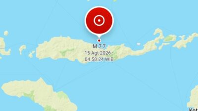 Pagi ini, Gempa M7,7 Guncang NTT, Peringatan Tsunami Dikeluarkan