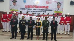 Bupati Robby Rumansara Kukuhkan Anggota Paskibraka Mamberamo Raya