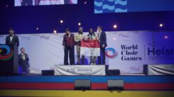 Gema Chandra Uncen Borong Dua Emas di World Choir Games Swedia