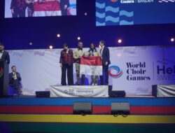 Gema Chandra Uncen Borong Dua Emas di World Choir Games Swedia