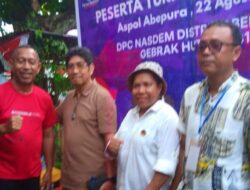 Semarak HUT RI ke-81, NasDem Abepura Gelar Turnamen Domino Libatkan 128 Peserta