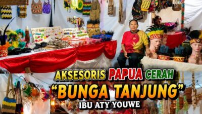 10 Tahun Bertahan, “Bunga Tanjung” Ati Youwe Rawat Identitas Papua Lewat Kerajinan